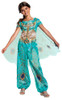 Girl's Jasmine Teal Classic Costume - Aladdin Live Action