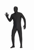 Adult Black Invisible Man Body Suit