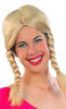 Adult Blond Pigtail Wig