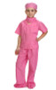 Kids Pink Scrubs Costume