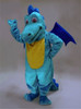 Turquoise Dragon Mascot Costume