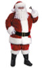 Men's Plus Size Premium Plush Red Santa Suit