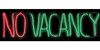 No Vacancy "Light Glo" LED Neon Sign