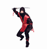 Adult Plus Size Colored Ninja Costume