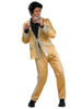 Men's Deluxe Elvis Gold Satin Costume