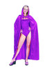 Adult Purple Full-Length Hooded Cape