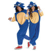 Adult Sonic the Hedgehog Sonic Hooded Jumpsuit Costume