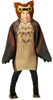 Kids Brown Owl Long-Sleeved Tunic Costume