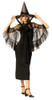 Adult Black Witch Hat & Cape Costume