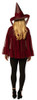 Adult Burgundy Witch Hat & Cape Costume
