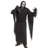 Adult Ghost Face Splatter Mask Hooded Robe Costume - One Size