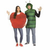 Adult Candy Apple & Worm Tunic Couples Costumes - One Size
