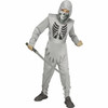 Kids Shadow Ninja Silver Skeleton Tunic Costum