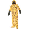 Adult Plus Size Yellow Hazmat Suit Hooded Jumpsuit Costume
