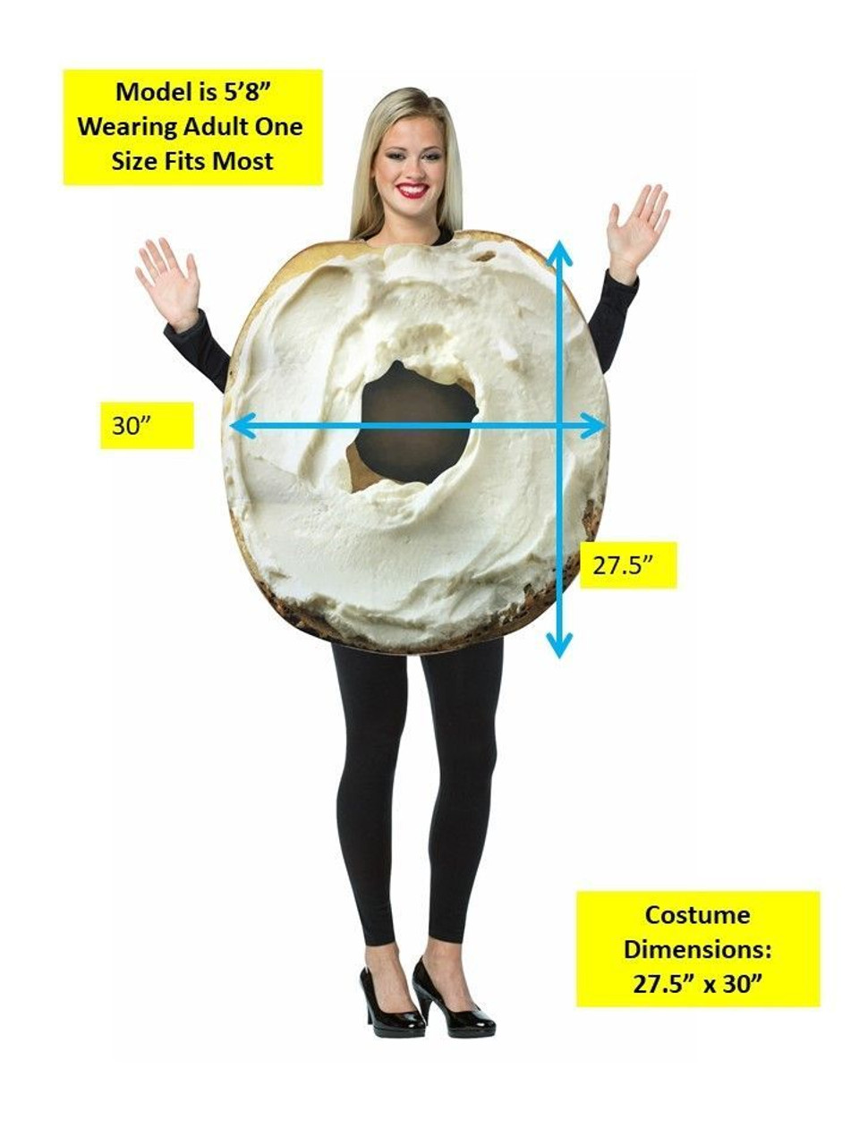 Adult Bagel and Cream Cheese Costume - inset