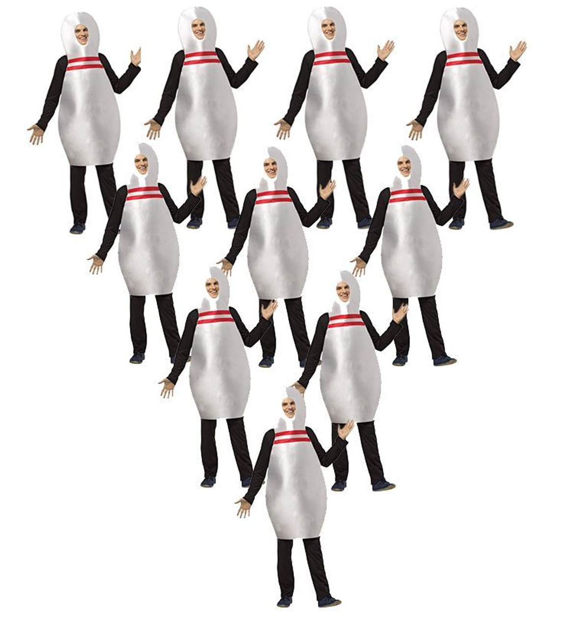 10 Bowling Pin Costume Set