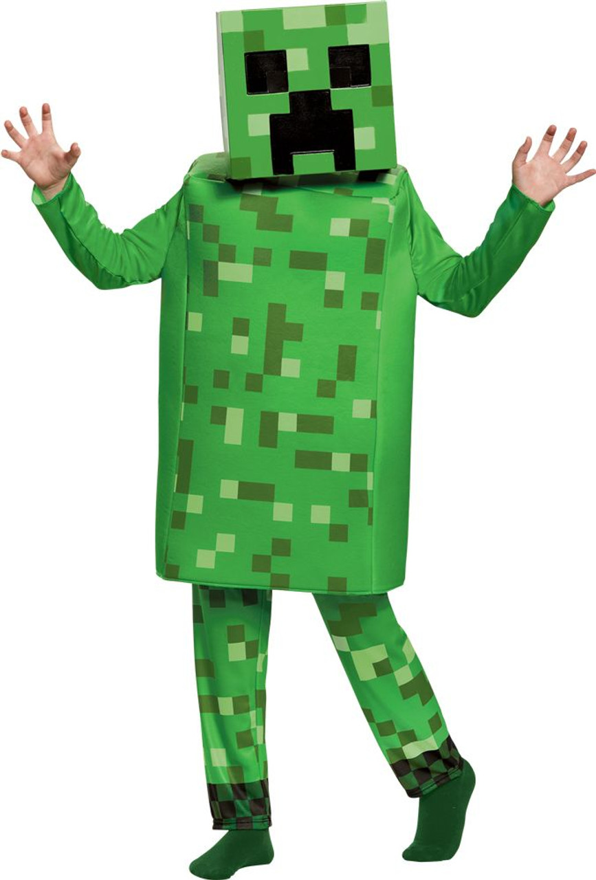 Child Minecraft Creeper Deluxe Costume