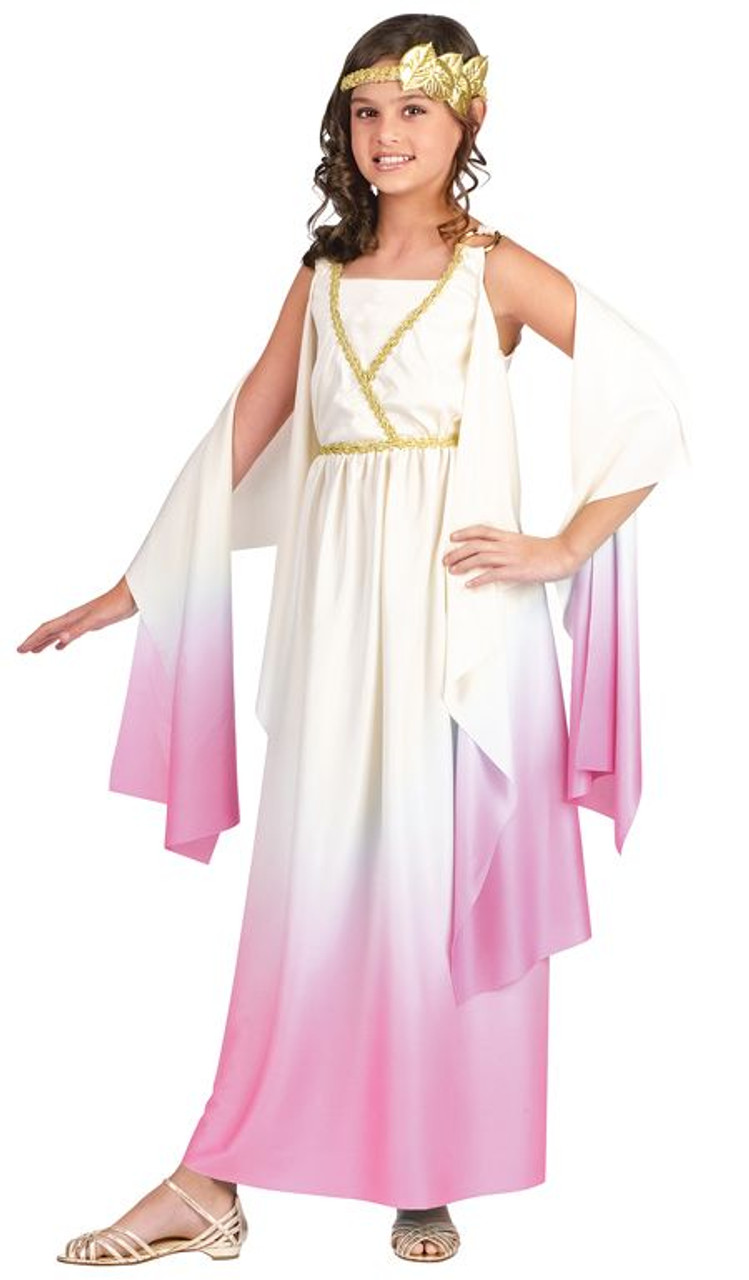 Child Pink Athena Goddess Costume