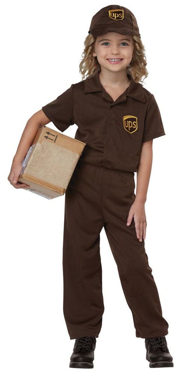 Child UPS Driver Costume