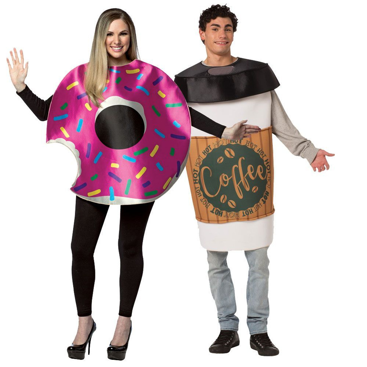 Coffee and Donut Costumes Set