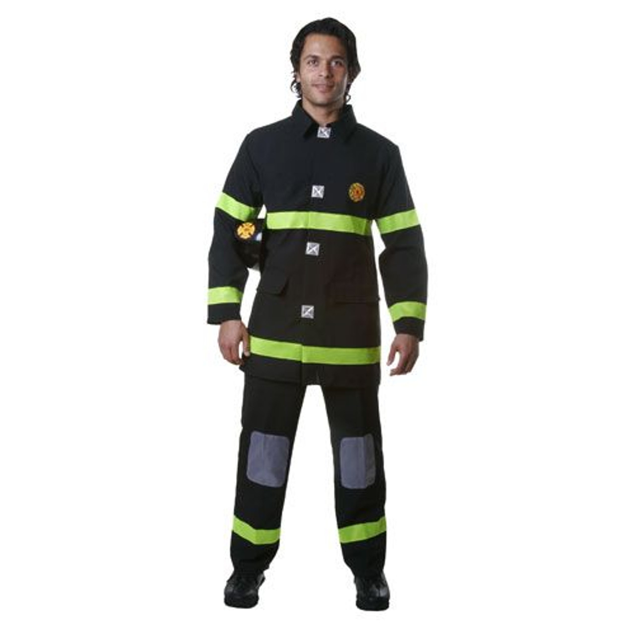 Adult Fire Fighter Costume - Black