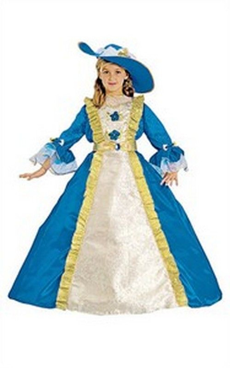 Child Dark Blue Princess Dress Costume