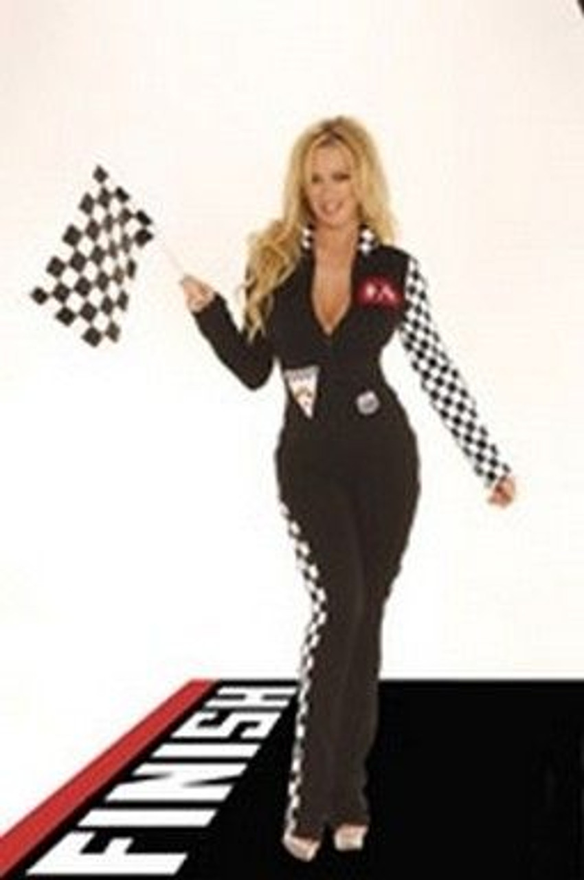 Sexy Racer Jumpsuit Costume