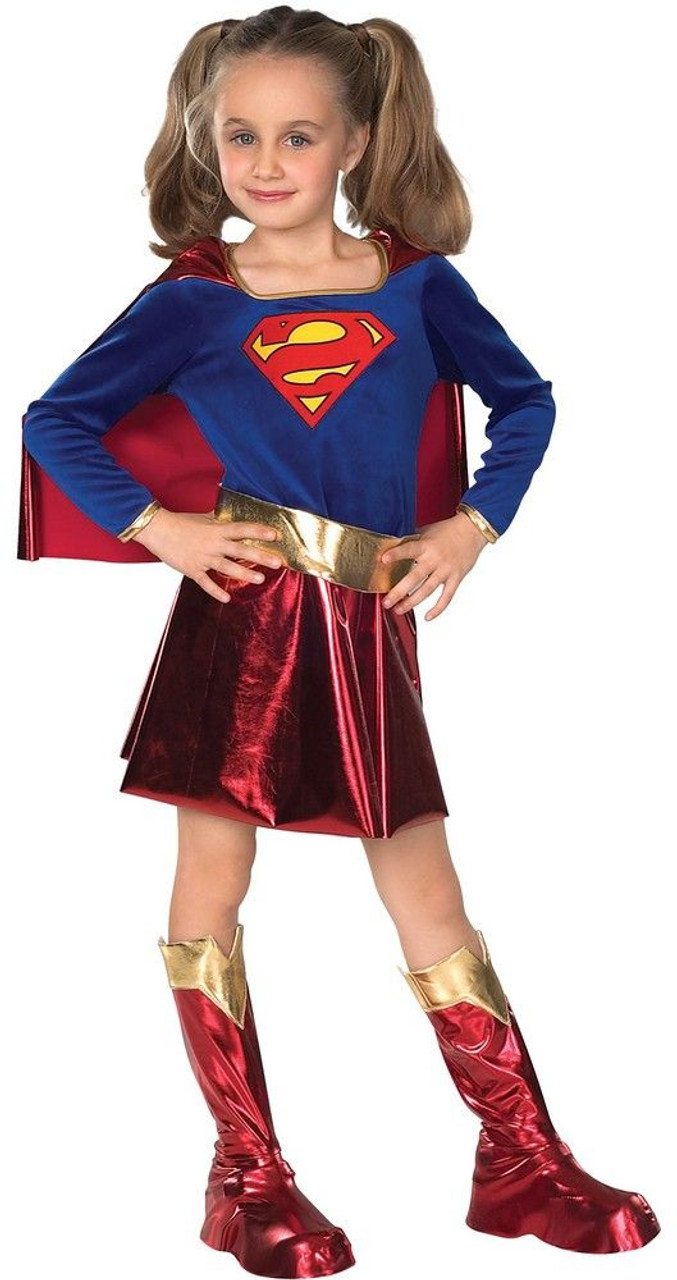Girl's Deluxe Supergirl Costume