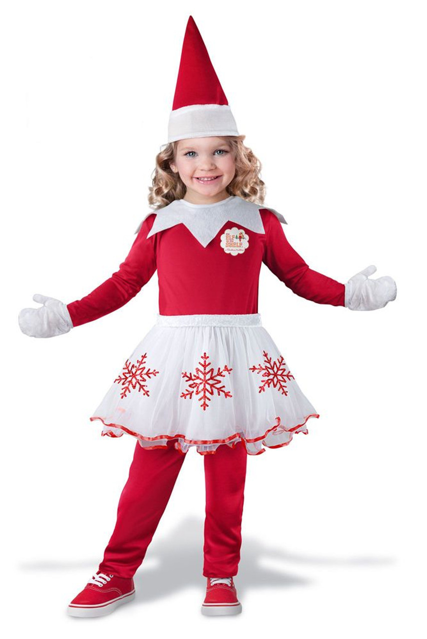 Girls Elf on the Shelf Costume