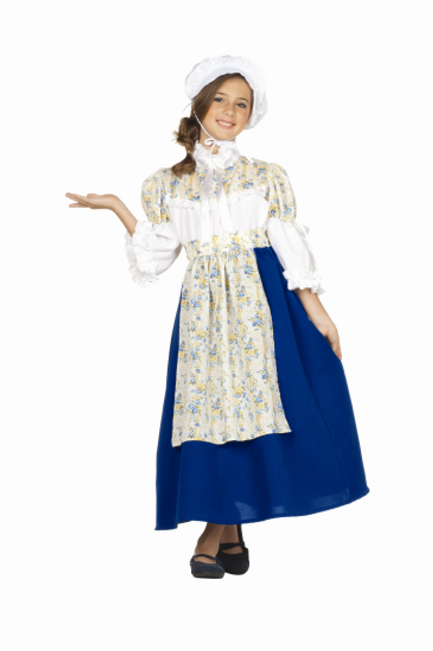Kids Colonial Peasant Girl Costume