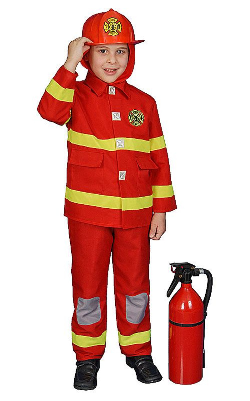 Kids Deluxe Fire Fighter - Red