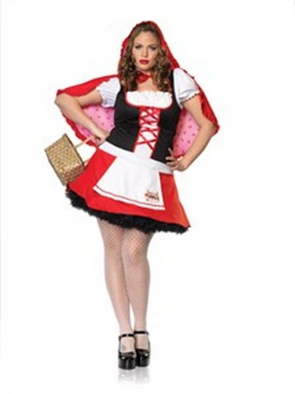 Leg Avenue Sexy Plus Size Red Riding Hood Costume - "Miss Red"