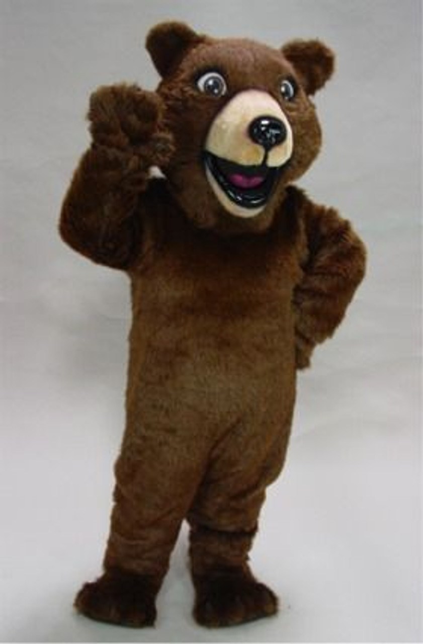 Happy Grizzly Mascot Costume