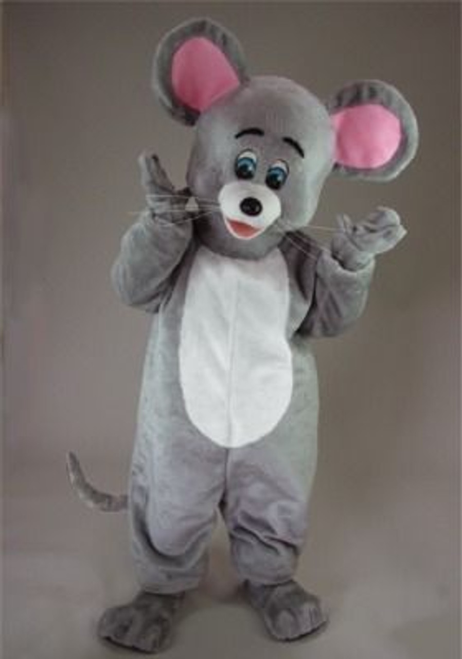 Grey Mouse Mascot Costume