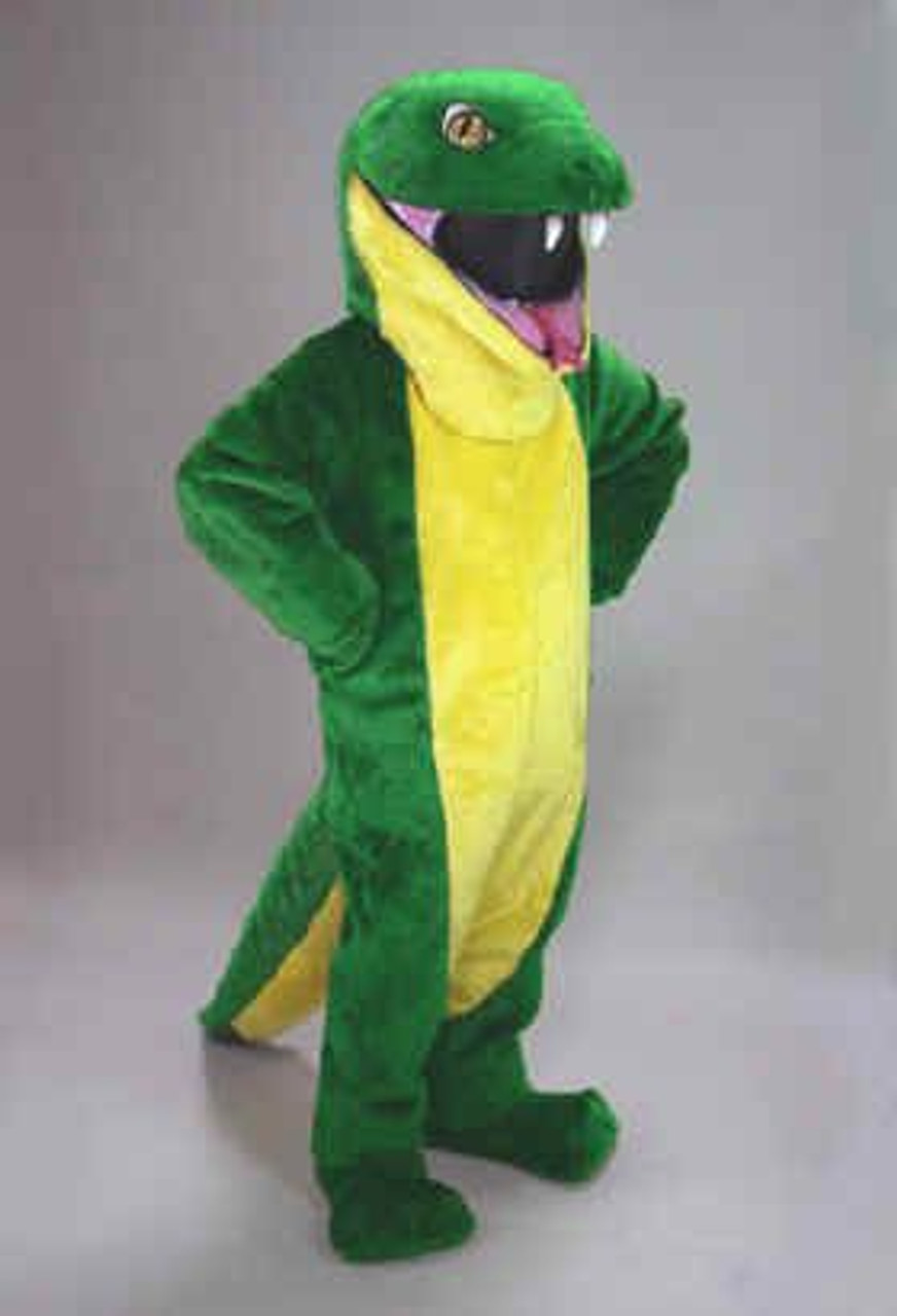 Green Snake Mascot Costume