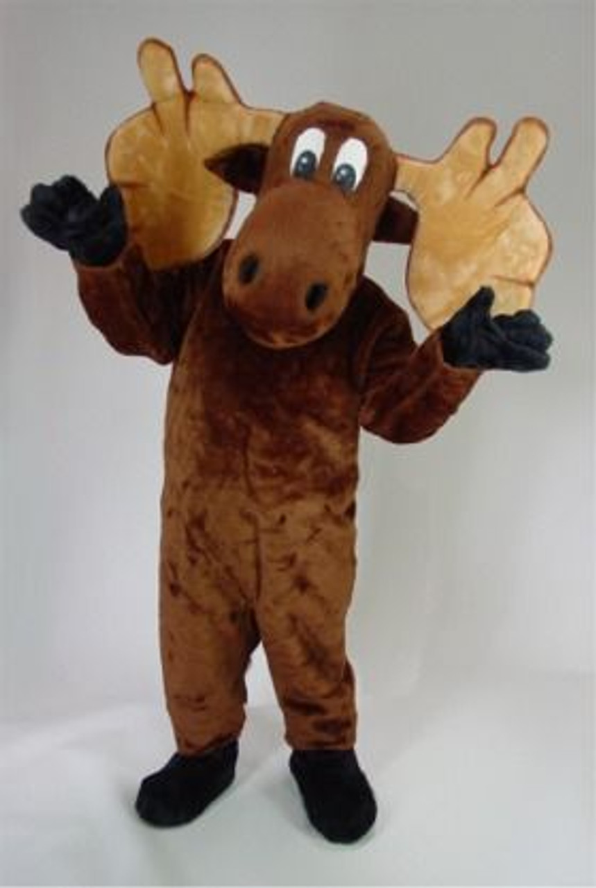 Cartoon Moose Mascot Costume