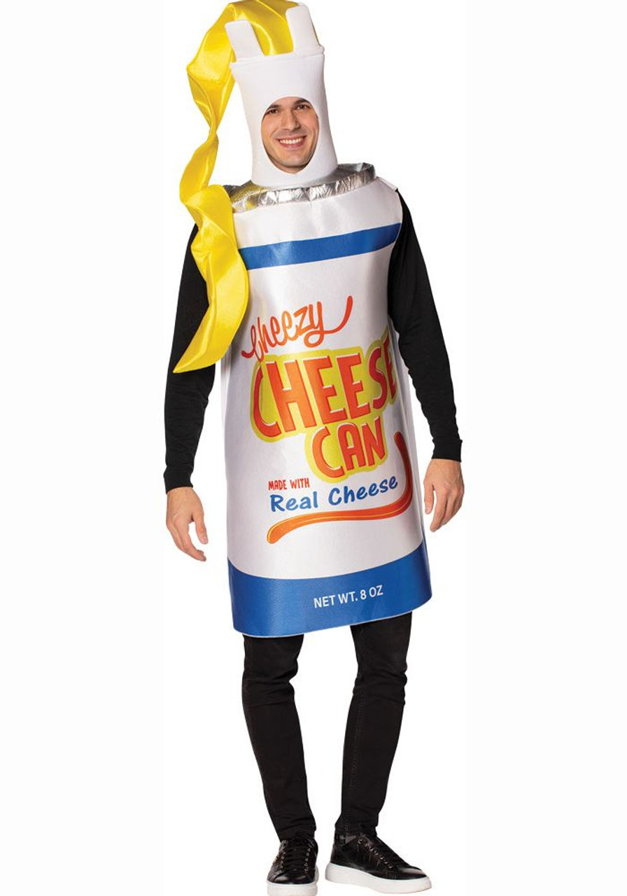 Adult Cheezy Cheese Spray Can Costume