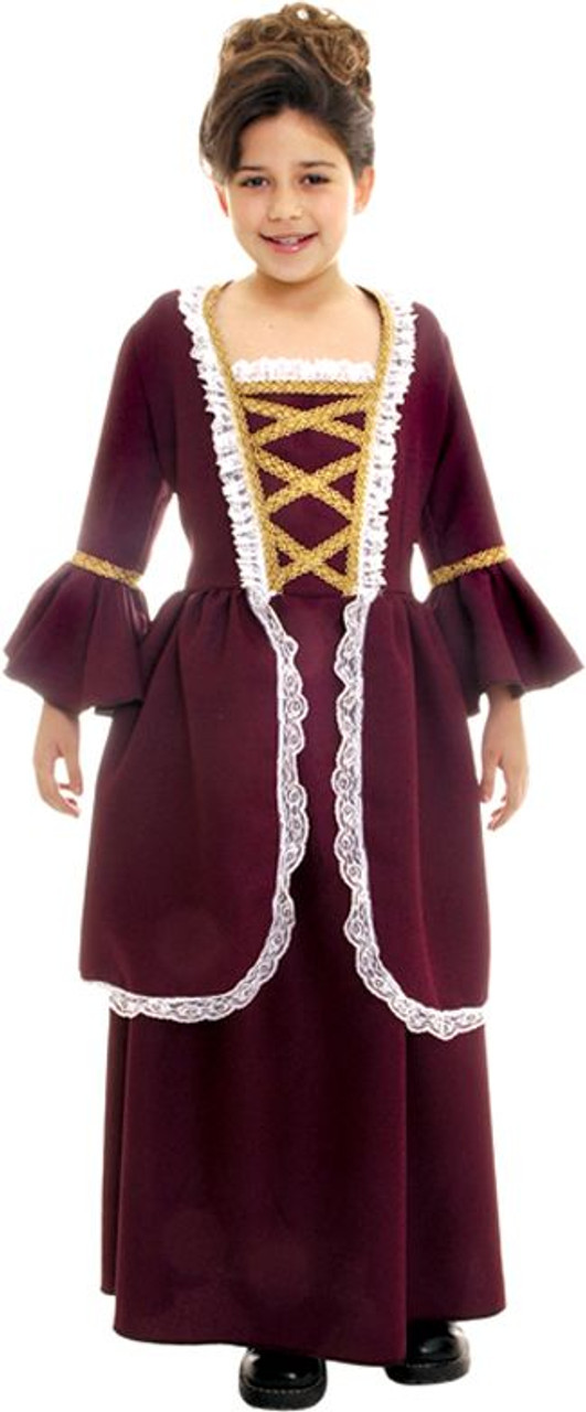 Child Colonial Girl Costume