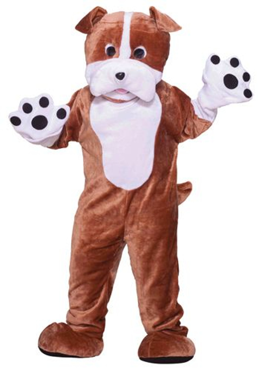 Adult Plush Bulldog Mascot Costume