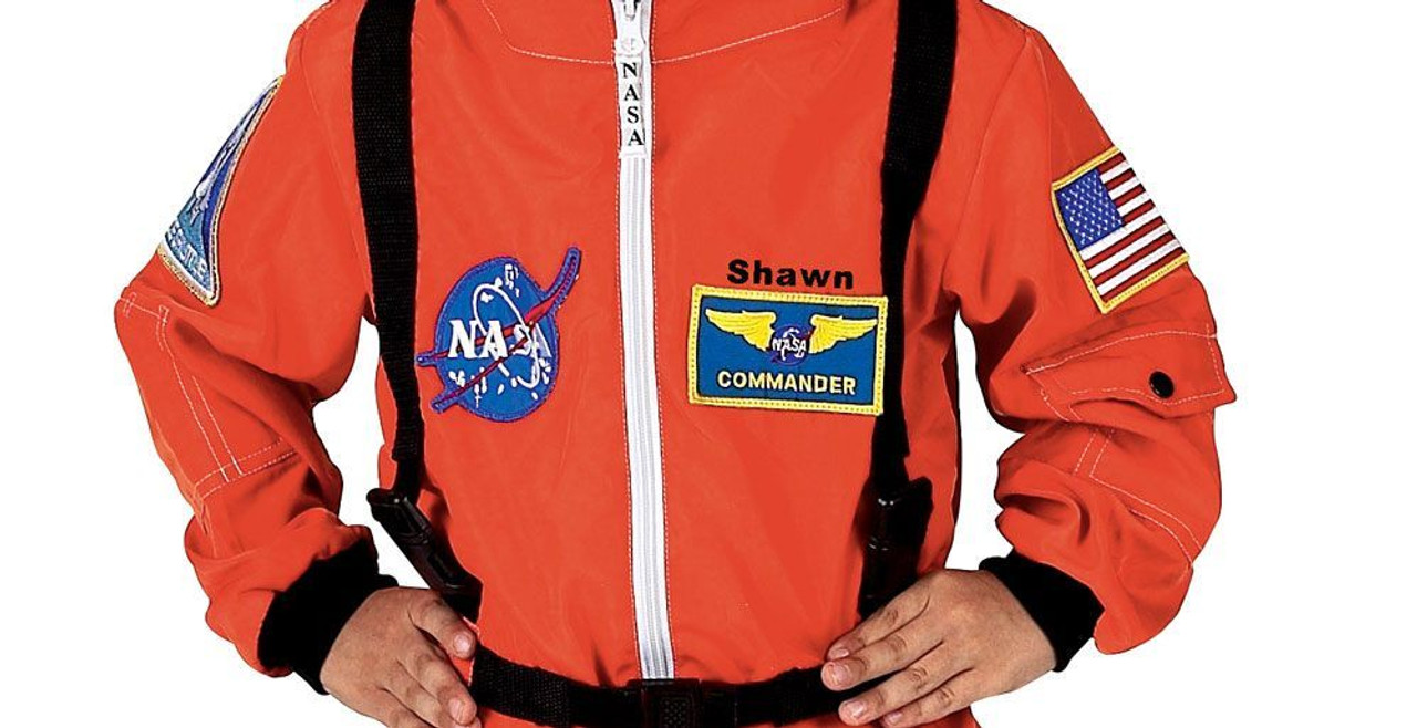 Personalized Child Astronaut Costume (Orange) - inset