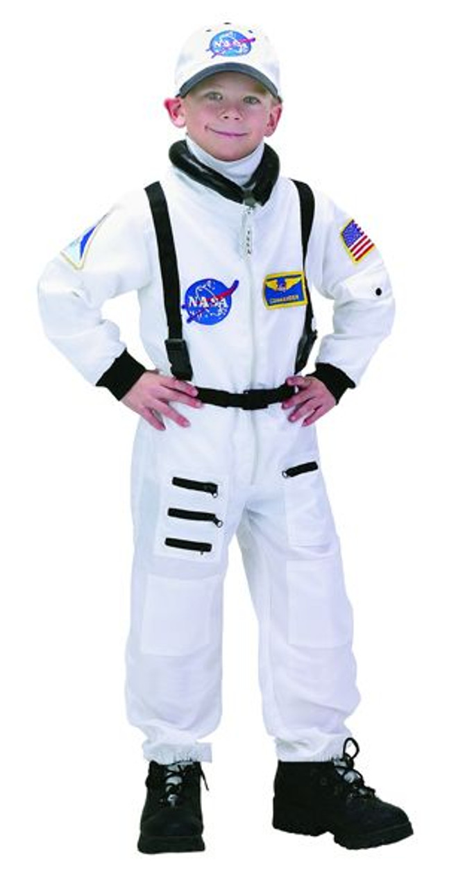 Personalized Child Astronaut Costume (White)