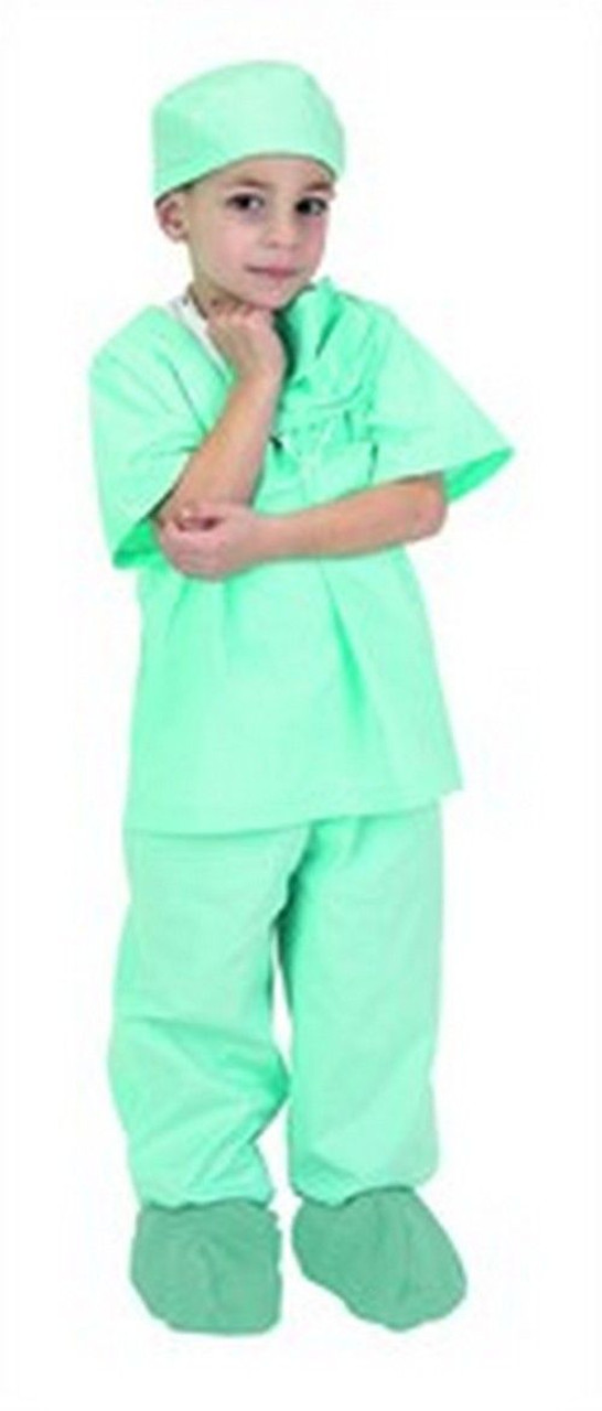Personalized Child Doctor Scrubs Costume - Green