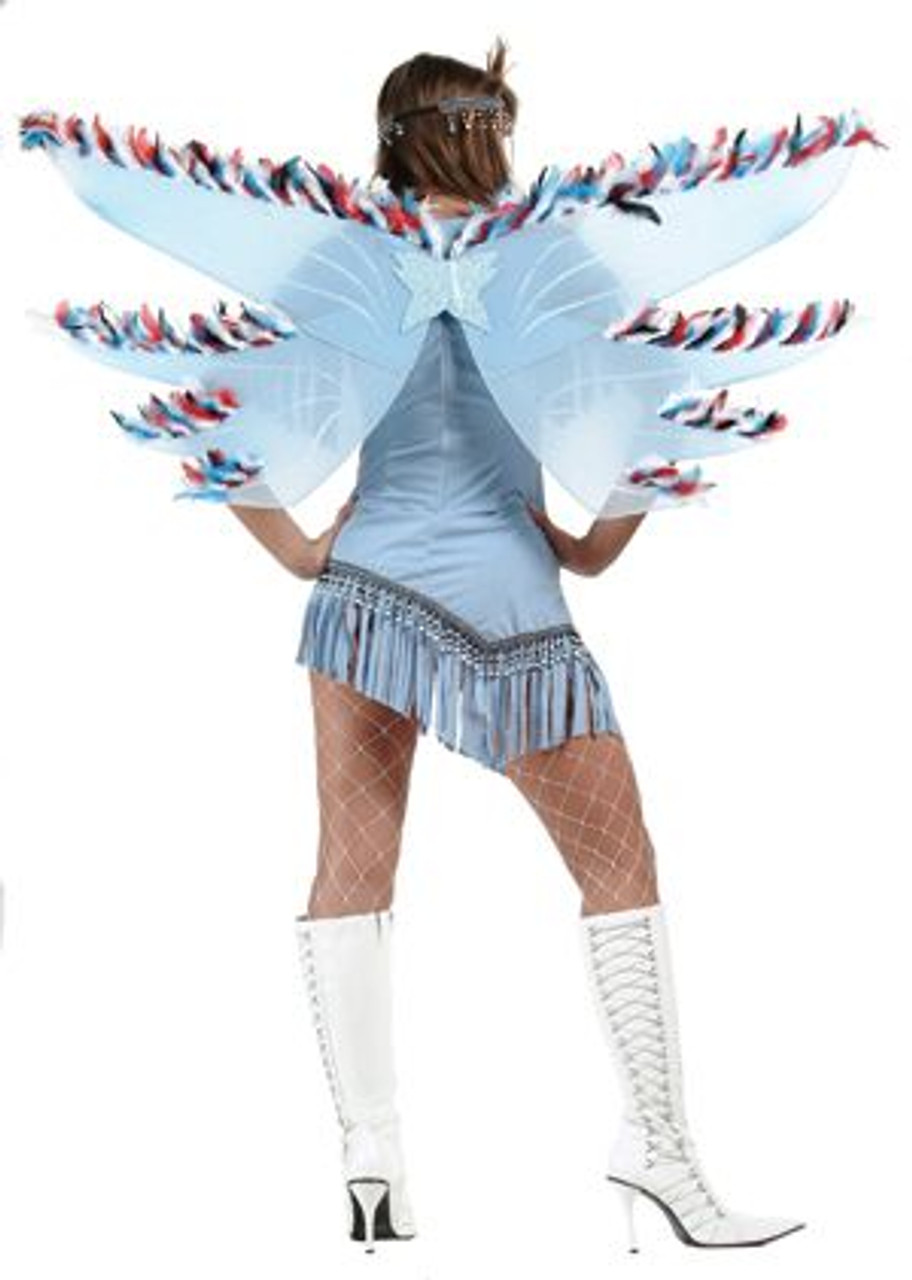 Blue Indian Fairy Wings