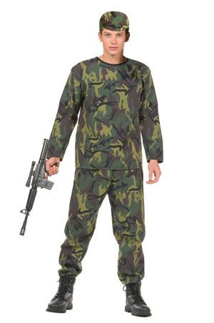 Teen Jungle Soldier Costume