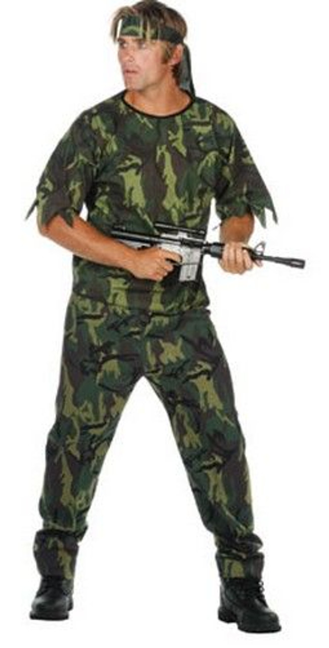 Adult Jungle Soldier Costume