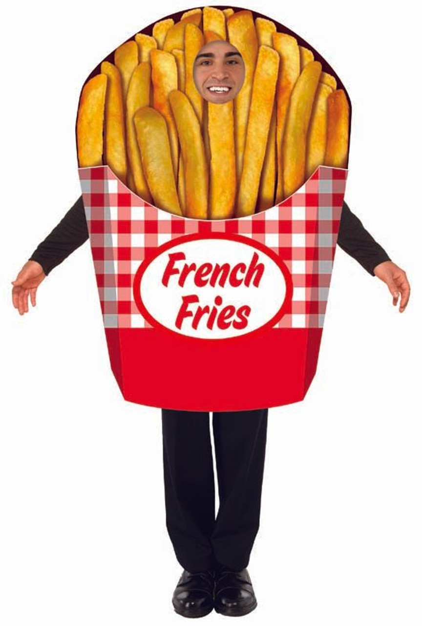 Adult French Fries Costume - Tunic