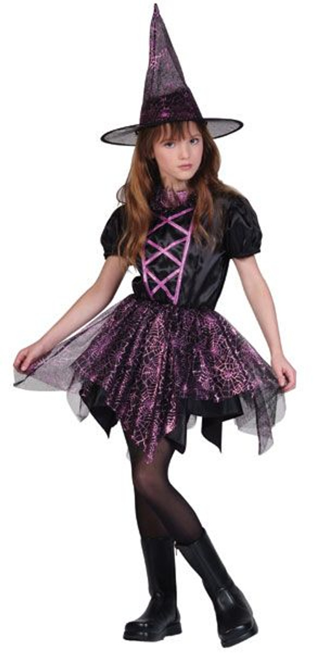 Halloween Spider Witch Costume For Girls