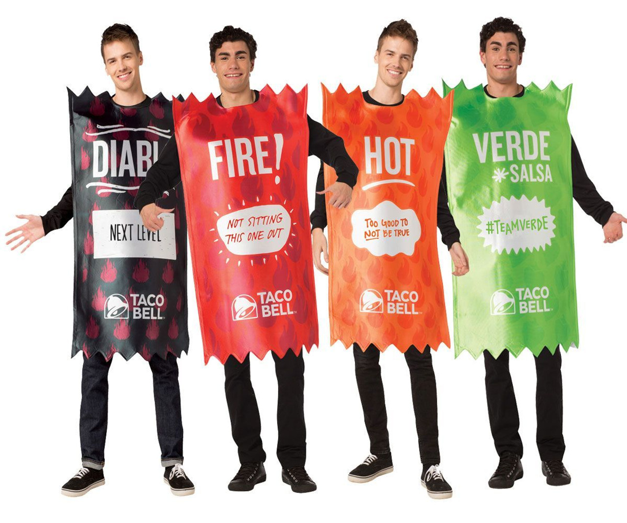 Taco Bell Hot Sauce Packet Costume Set