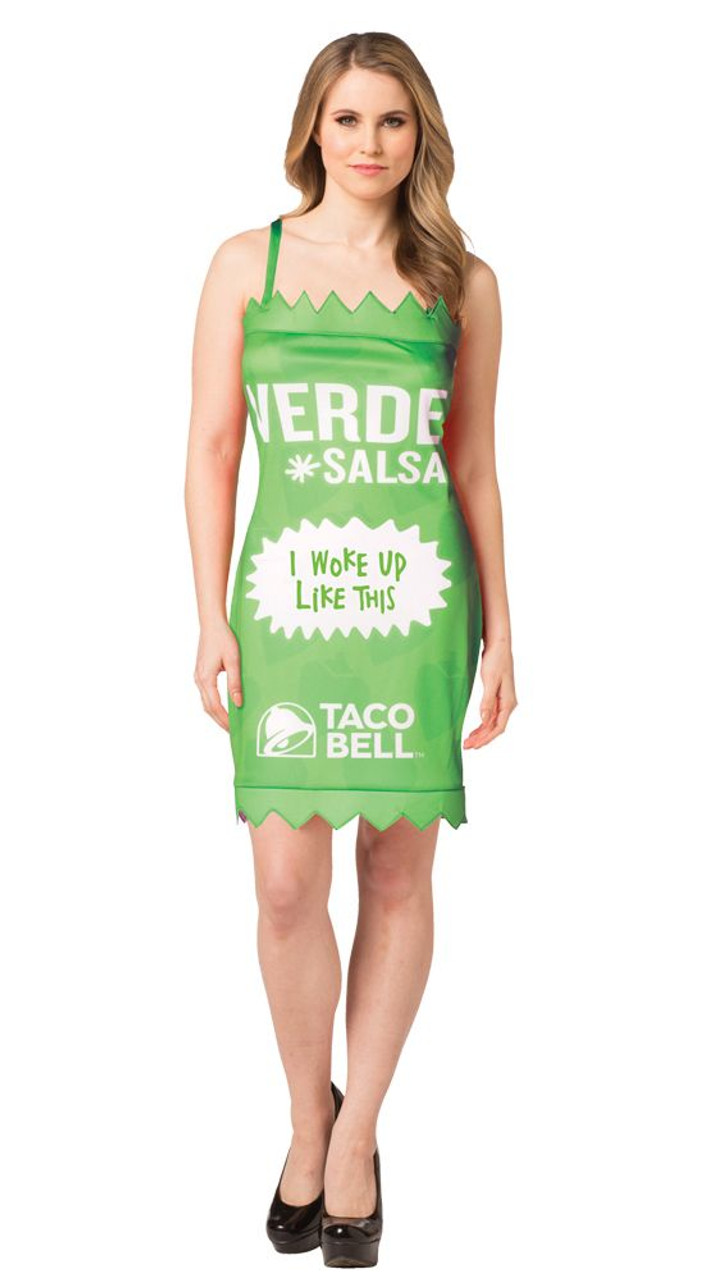 Taco Bell Hot Sauce Packet Dress - Verde