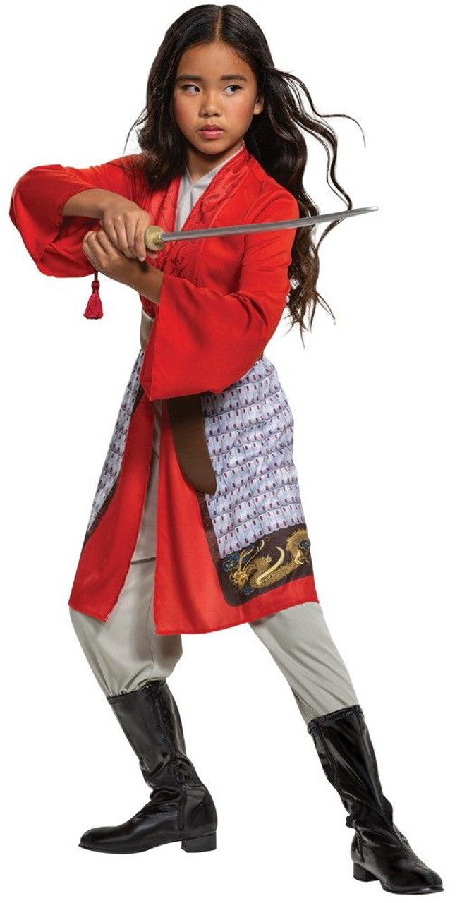 Toddler Mulan Hero Red Dress Classic Costume